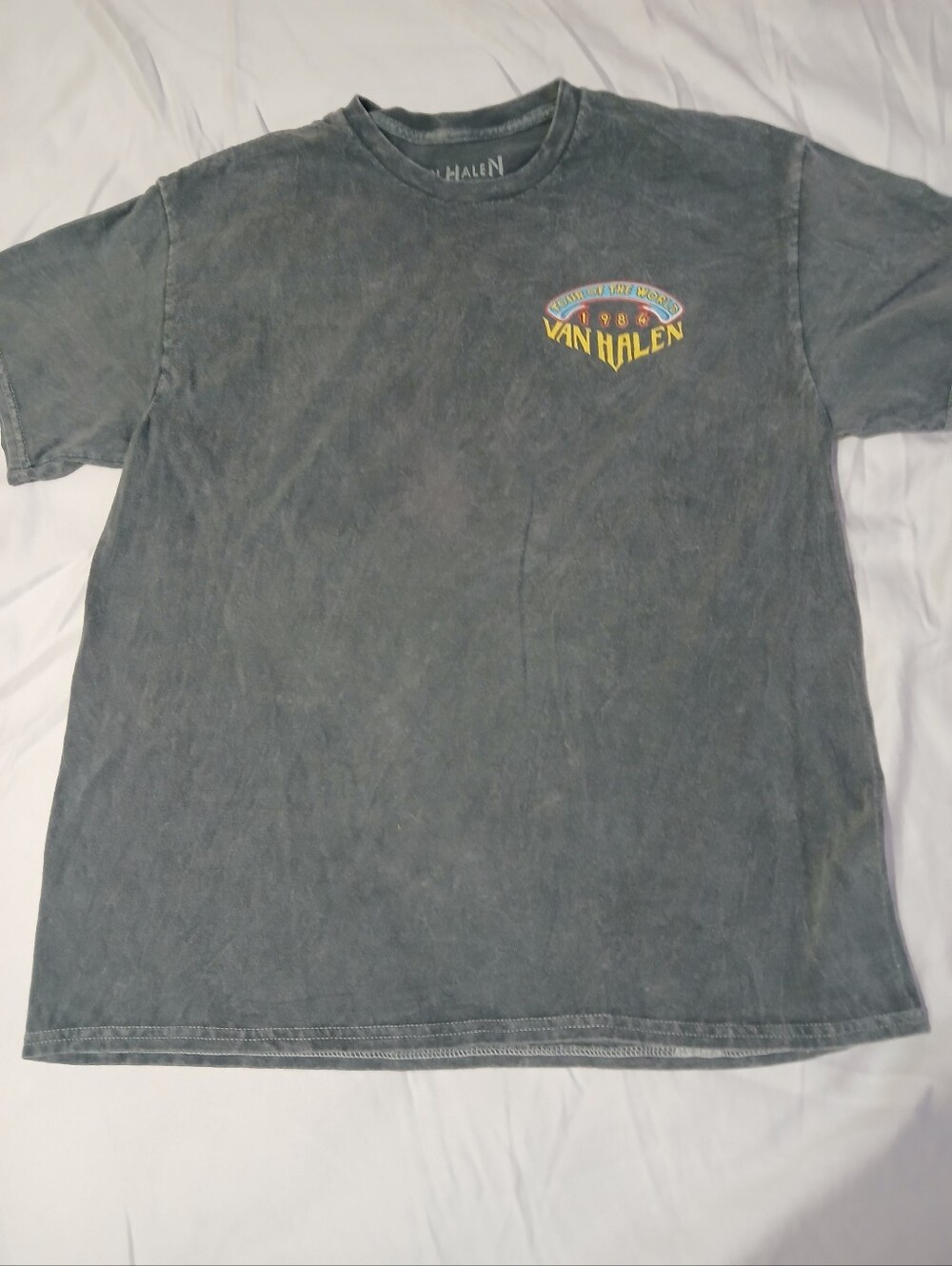 Van Halen 1984 "Tour of the World" Concert Tee (Reissue) Size Large 100% Cotton